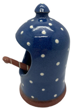 Load image into Gallery viewer, Bridget Williams Pottery polka dot salt pig (BW76p)