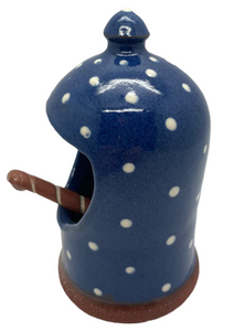 Bridget Williams Pottery polka dot salt pig (BW76p)