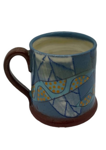 Bridget Williams Pottery 'micro blue' espresso mug (BW 81)