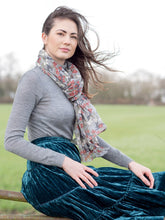 Load image into Gallery viewer, Susie Faulks Run Rabbit cotton scarf 