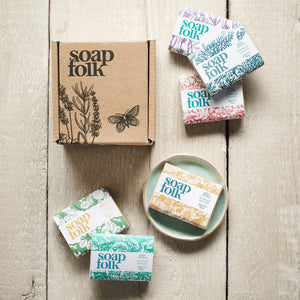Soap Folk Limited edition travel soap gift set and mini soap gift set