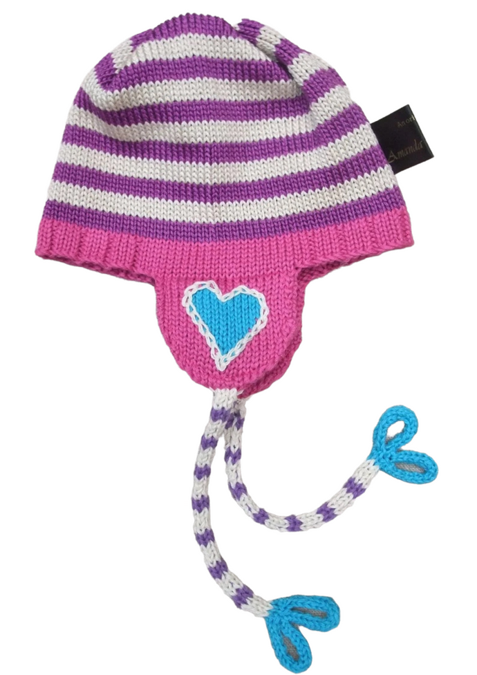 Amanda Hawkins Knitwear hand knitted cotton hat 
