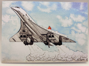 Broody Designs Concorde greetings card (Broody)