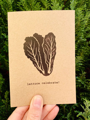Lemon Street Cards “lettuce celebrate” greetings card