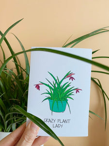 Lemon Street cards "Crazy plant lady" greetings card 