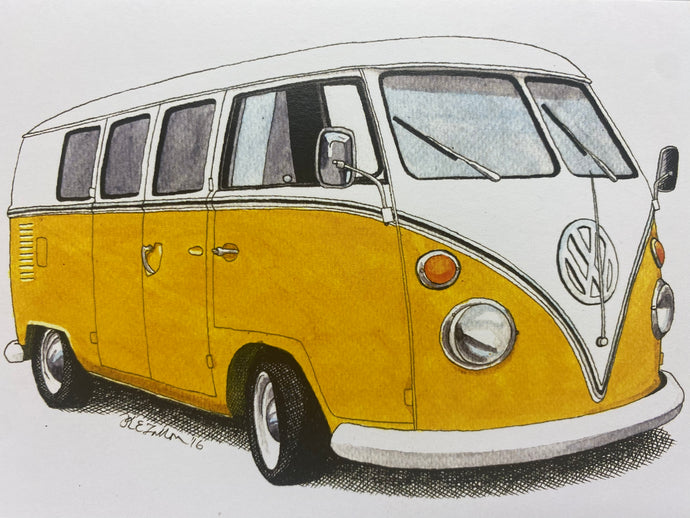 Broody Designs VW Camper van greetings card (Broody)