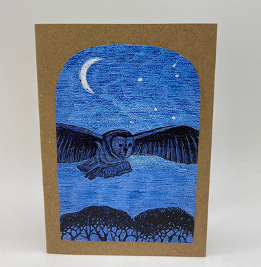 Owl greetings card (Nimpy)
