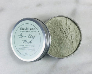 The Lane Natural Skincare Company Green clay mask 30g tin (The lane)