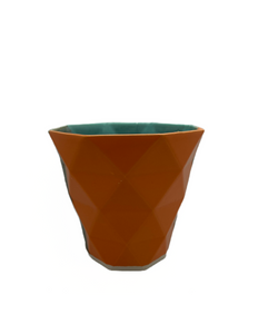 Adam Pilmer Ceramics geometric slip cast houseplant pot/vase (AHRP)