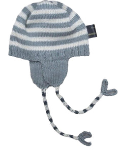 Amanda Hawkins Knitwear Hand knitted cotton new born baby hat 