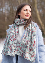 Load image into Gallery viewer, Susie Faulks Rowan bird cotton scarf (FAULKS)