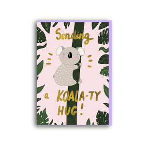 Forever Funny "Sending a Koala-ty hug" greetings card