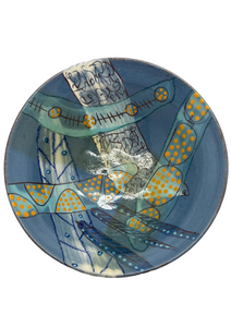 Bridget Williams Pottery 'micro blue' bowl (BW64)