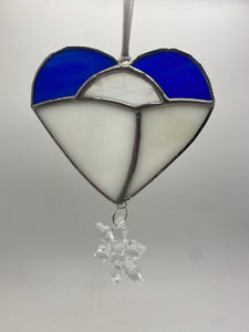 Liz Browning Glass Creations Stained glass heart of winter