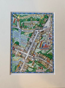 Katie B Morgan “Minchenhampton” A4  print with mount 