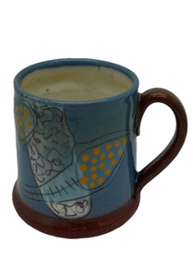 Bridget Williams Pottery 'micro blue' espresso mug (BW 81)