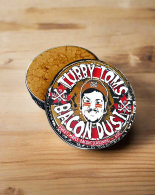 Tubby Tom's bacon maple dust tin