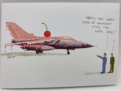 Broody Designs Aircraft icing greetings card (Broody)