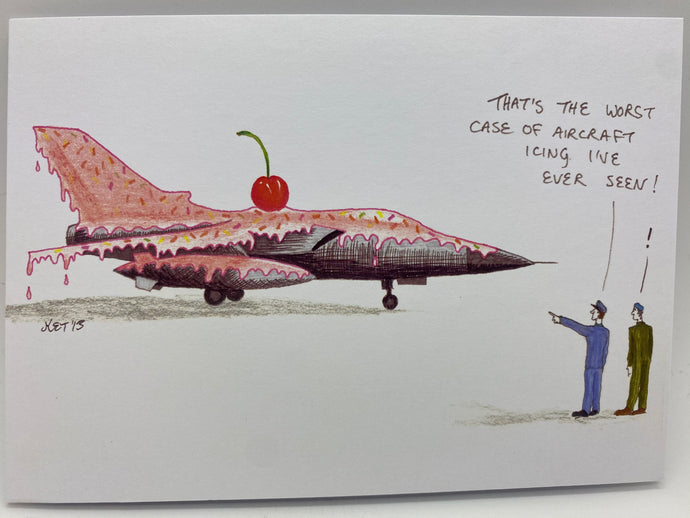 Broody Designs Aircraft icing greetings card (Broody)