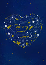 Load image into Gallery viewer, Forever Funny &quot;You’re my world&quot; greetings card (Anastassia)