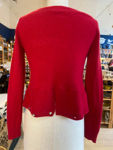 Nimpy Clothing Upcycled 100% cashmere scarlet short cardigan small (Nimpy)