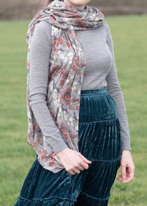 Susie Faulks Run Rabbit cotton scarf (FAULKS)