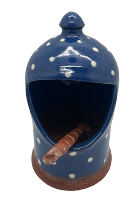 Bridget Williams Pottery polka dot salt pig (BW76p)