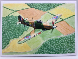 Broody Designs Hawker Hurricane greetings card (Broody)