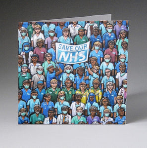 James Milroy “Save our NHS” greetings cards 