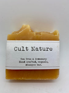 Tea tree and rosemary hand crafted, organic shampoo bar (Cult)