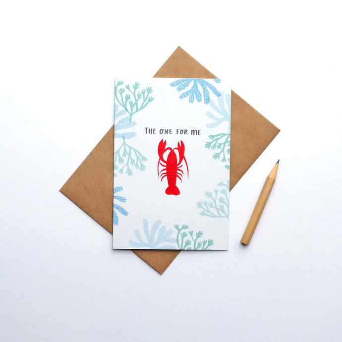 Stephanie Cole Design “The one for me” greetings card (STECO)