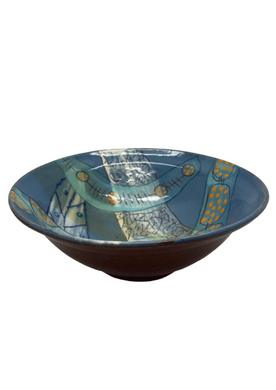 Bridget Williams Pottery 'micro blue' bowl (BW64)