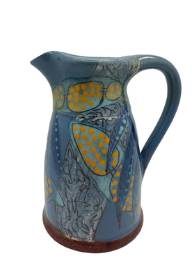 Bridget Williams Pottery “micro blue” jug (BW54m)