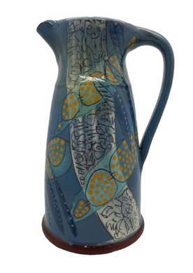 Bridget Williams Pottery “micro blue” large Jug