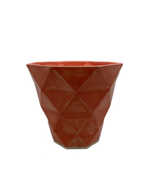 Adam Pilmer Ceramics geometric slip cast houseplant pot/vase (AHRP)
