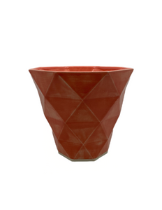 Adam Pilmer Ceramics geometric slip cast houseplant pot/vase (AHRP)