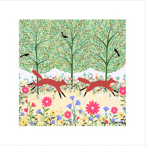 Summerhayes “Summer foxes“ art print (Summer)