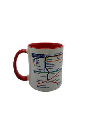 Cotswolds Underground map mug 