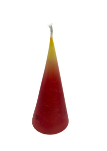 Beeswax cone candle