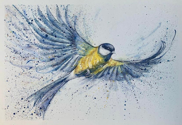 Amy Primarolo “Great Tit” limited edition print 1/50 A4 (AMY)