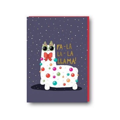 Forever Funny “Fa-La-La-LLama” Christmas greetings card