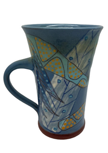 Bridget Williams pottery “micro blue” mug (BW79)