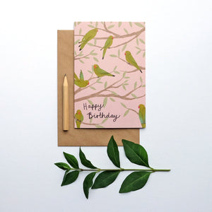 Stephanie Cole Design "Parakeet" greetings card 