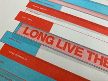 Load image into Gallery viewer, A3 — 2 colour Risograph &#39;Stack of Books&#39; print — Limited Edition 100 Run (Good on Paper)