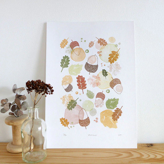 Charlotte Macey “Acorns” A4 print