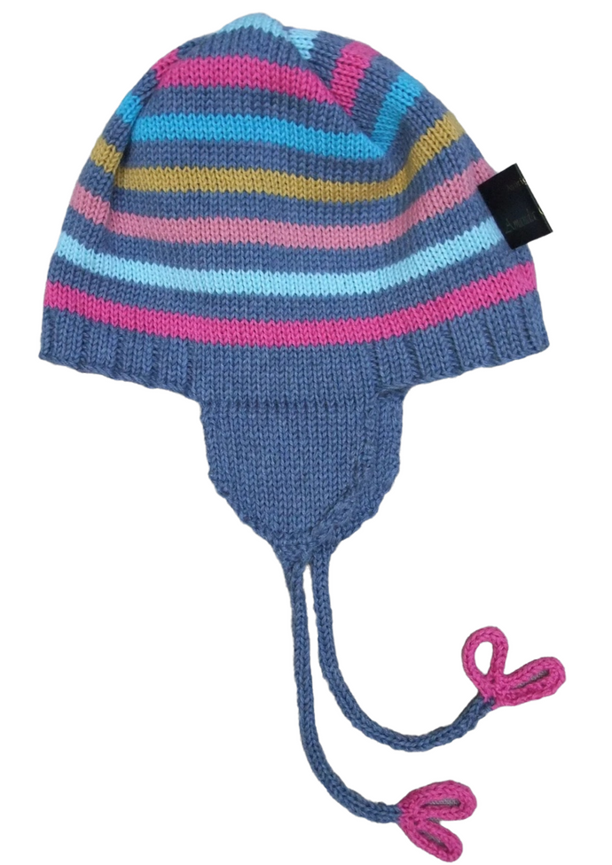 Amanda Hawkins Knitwear Hand knitted cotton hat 