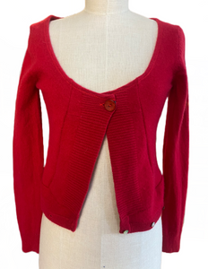 Nimpy Clothing Upcycled 100% cashmere scarlet short cardigan small (Nimpy)
