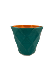 Load image into Gallery viewer, Adam Pilmer Ceramics geometric slip cast houseplant pot/vase (AHRP)