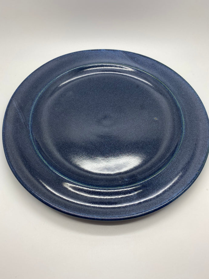 Lansdown Pottery ocean blue dinner plate Stroud 