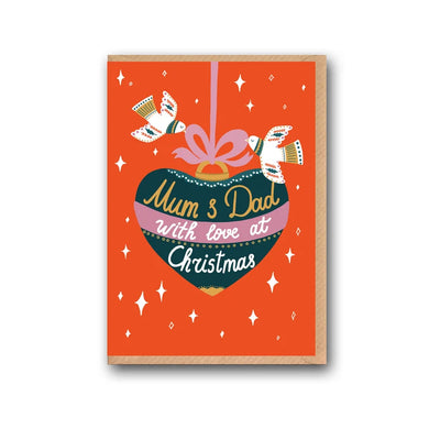 Forever Funny “Mum and Dad with love at Christmas” Christmas greetings card